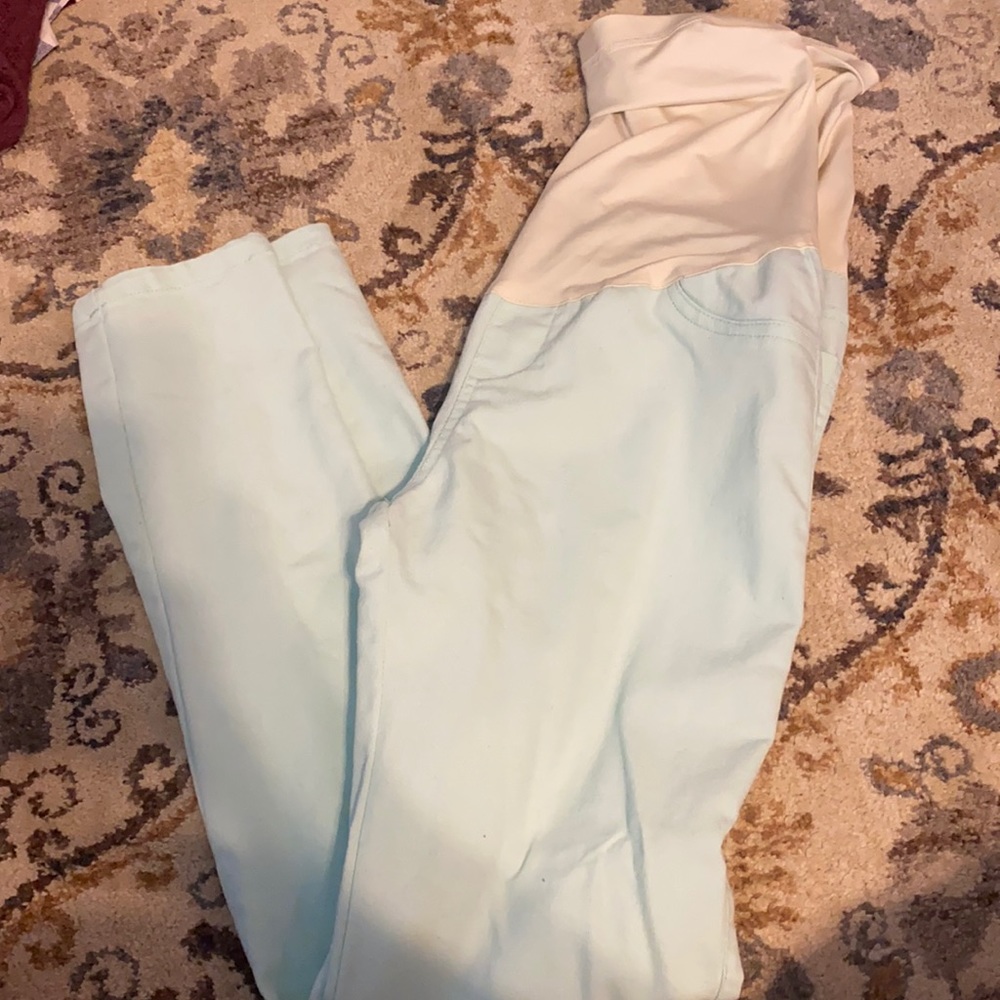 Pink blush maternity pants